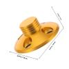 JEWEDECO Turntable Record Weight Stabilizer for Vinyl Records, Low Profile Aluminum Alloy Disc Clamp, Gold Finish, Anti-Vibration Accessory for Turntable Audio Enthusiasts view 2