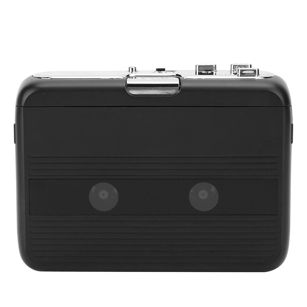 Yoidesu Cassette Player, Portable Tape Player with Auto Reverse Function and FM Radio, for Wireless Headphones or Speakers (Black)