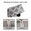 Badafaci Projector Cover Antistatic Cover with Grey Flower Pattern Ceiling Mount for Projector Camera Printe Internal Three Dimensional Edge view 2
