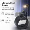 Adjustable Flash Bracket Holder for V860II V850II TT685 TT600 Square Flashes - Wide Compatibility, Robust Construction, Easy Installation for Photographers view 3