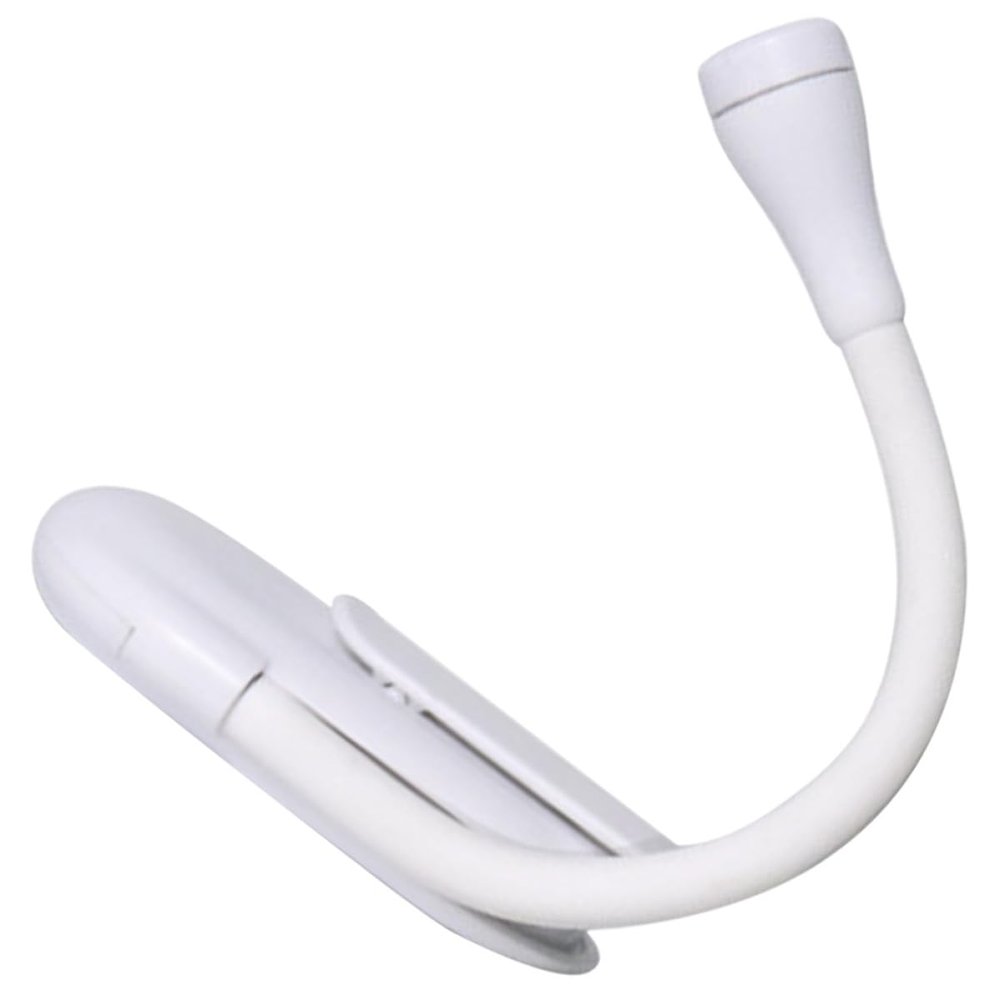 Beavorty LED Rechargeable Clip-on Book Light USB Charging Mini Reading Lamp for Students Dormitory Bedside Night Light White