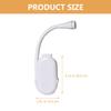 Beavorty LED Rechargeable Clip-on Book Light USB Charging Mini Reading Lamp for Students Dormitory Bedside Night Light White view 2
