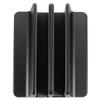 BAZEITFLOW Aluminum Alloy Vertical Laptop Stand Rack and Tablet Holder for Desk Use, Black Notebook Mount Base Compatible with MacBook and Laptops, Space-Saving Desktop Organizer for Office view 1