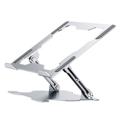 ABOOFAN Metal Laptop Stand Adjustable Desk Riser Aluminum Alloy Holder for Laptop and Tablet, Folding Portable Cooling Support for Home Office Use
