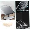 ABOOFAN Metal Laptop Stand Adjustable Desk Riser Aluminum Alloy Holder for Laptop and Tablet, Folding Portable Cooling Support for Home Office Use view 4