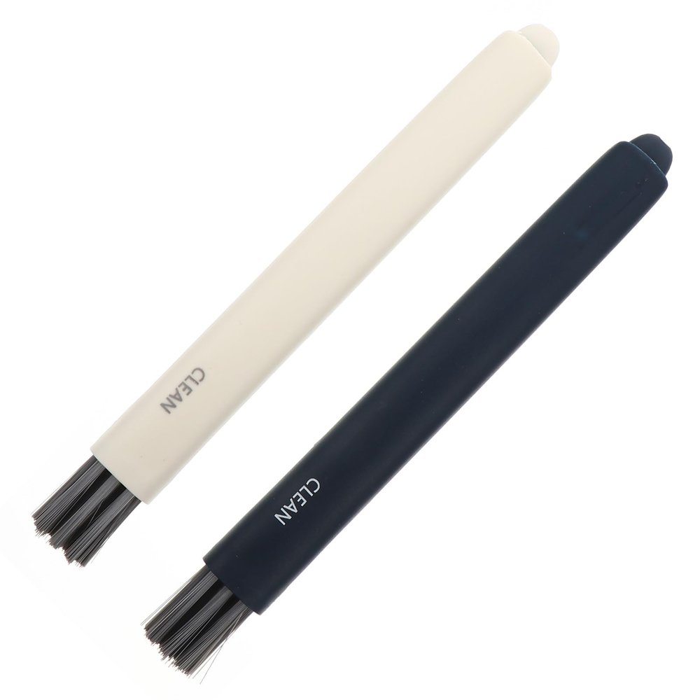 ARTSEWPLY 2pcs Window Gap Cleaning Brush with Stiff Bristles 2-in-1 Multifunctional Small Groove Scrubber for Window Slots and Screen Cleaning Random Color