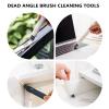 ARTSEWPLY 2pcs Window Gap Cleaning Brush with Stiff Bristles 2-in-1 Multifunctional Small Groove Scrubber for Window Slots and Screen Cleaning Random Color view 3