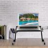 Alipis Adjustable Aluminum Laptop Stand with Cooling, Portable Folding Notebook Holder for Bed and Desk Use, Black T8 Model with Mouse Pad, Elevating PC Desk for Home Office view 4