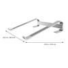 Alipis Aluminum Alloy Laptop Cooling Stand Portable Foldable Computer Holder with Hollow Shelf for Notebook PC Silver, Adjustable Height for Office and Travel Use view 2