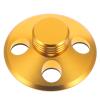 MOLUCKFU Turntable Stabilizer Record Weight Low Profile Aluminum Alloy Vinyl Record Disc Clamp for Reducing Vibration on Turntables Gold view 1