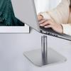 MOLUCKFU Portable Aluminum Alloy Laptop Stand Adjustable Notebook Riser with Heat Dissipation for Office and Home Use Silver view 3