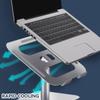 MOLUCKFU Portable Aluminum Alloy Laptop Stand Adjustable Notebook Riser with Heat Dissipation for Office and Home Use Silver view 4