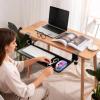 Keyboard Rails Under Desk | Computer Stand Extender,Pc Table Rack Slider | for Office Home Bedroom Study Room PC Laptop Indoor Sofa Table view 2