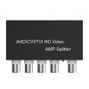1 in 4 Out Signals Distributor Unit 1ch to 2ch Splitter for Closed Circuit Televisions Cameras Metal Construction Coincident Cable Video Splitter view 1