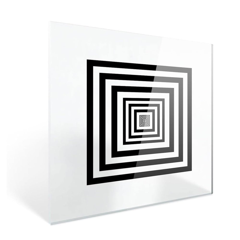 QUGURLID Camera Resolution Test Chart,3 * 3" Camera Lens Resolution Calibration Board,Spatial Limit Resolution Test Chart,0.5m Accuracy&90% Transmittance,for Research (3x3in)
