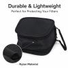 Qalvona Camera Filter Carrying Case Large Capacity, Nylon, 9 Slots with Adjustable Shoulder Strap - Design, Elastic Strap Protection, Travel and Outdoor Use view 2