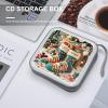 VstaDank Cute Christmas Socks DVD Case With Zipper Portable CD Case Hardshell DVD VCD Binder Storage Box EVA Protective Blu-ray Wallet 40 Capacity CD Wallet Movie Music Media Disc Wallets view 4