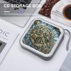 VstaDank Cool Steampunk Gears DVD Case With Zipper Portable CD Case Hardshell DVD VCD Binder Storage Box EVA Protective Blu-ray Wallet 40 Capacity CD Wallet Movie Music Media Disc Wallets view 4