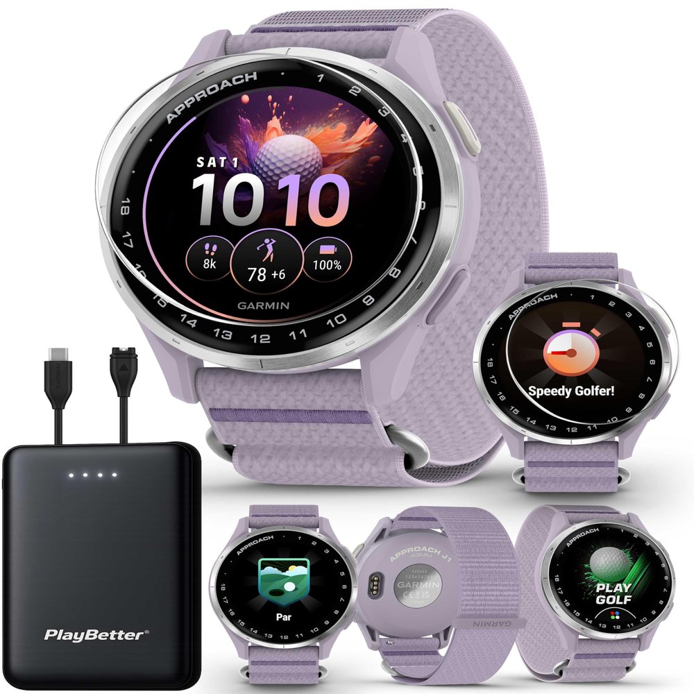 Garmin Approach J1 (Lilac) Junior Golf GPS Watch PlayBetter Bundle