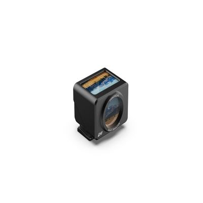 CHI 28mm Optical Waist Level Viewfinder (35/50mm) Black - All Aluminum Built with Detachable Anti-Glare Hood, Adjustable Hot/Cold Shoe for Universal Compatibility with Digital/Film Cameras