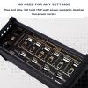 6 Ports USB C Switcher, 6 Port USB Docking Station, USB Switcher Retro Gold-Plated, Independent Control, Multi-Device Sharing Hub Stylish Desktop Decor and Perfect Boyfriend Gift view 3