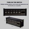 6 Ports USB C Switcher, 6 Port USB Docking Station, USB Switcher Retro Gold-Plated, Independent Control, Multi-Device Sharing Hub Stylish Desktop Decor and Perfect Boyfriend Gift view 4