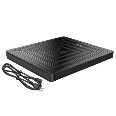 Vmohuyktx External DVDs Burners Usb3.0 Writer Reader Plugs Play for Computers Portable External Rws Drive