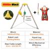 Heavy Duty Aluminum Rescue Tripod - Telescopic Legs for Fall Protection & Confined Space - Emergency Rescue & Firefighting Equipment Lifting System view 2