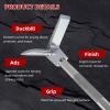 ATOLS 30" Halligan Bar Heavy-Duty Forged Steel Breaching Tool with Non-Slip Grip, Firefighter Tools for Rescue, Forced Entry & Emergency Breakthroughs view 3