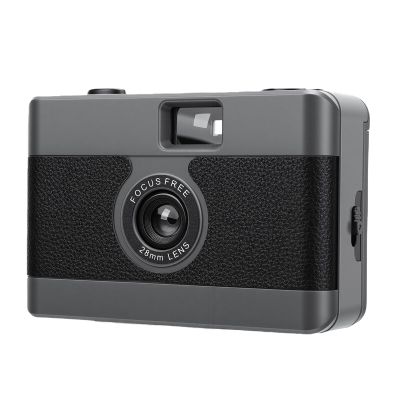 YUEHISY 35mm Film Camera, Lightweight Reusable Camera with Built in Flash, Retro Design Ideal for Travel Photography and Special Occasions (Black)