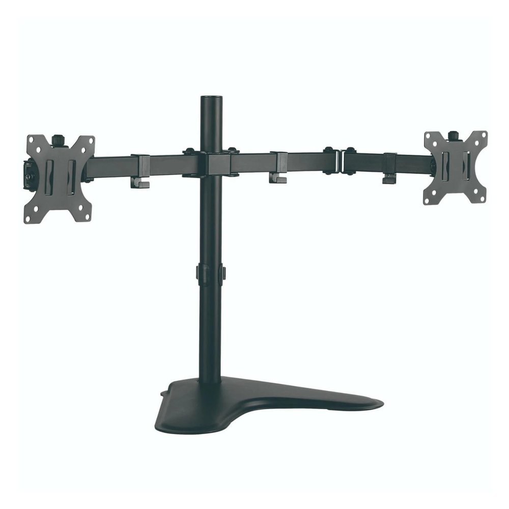 FNJTDVWS Dual Monitor Stand - 2 Computer Stands for 13-32 Inch Dual Computer Monitors