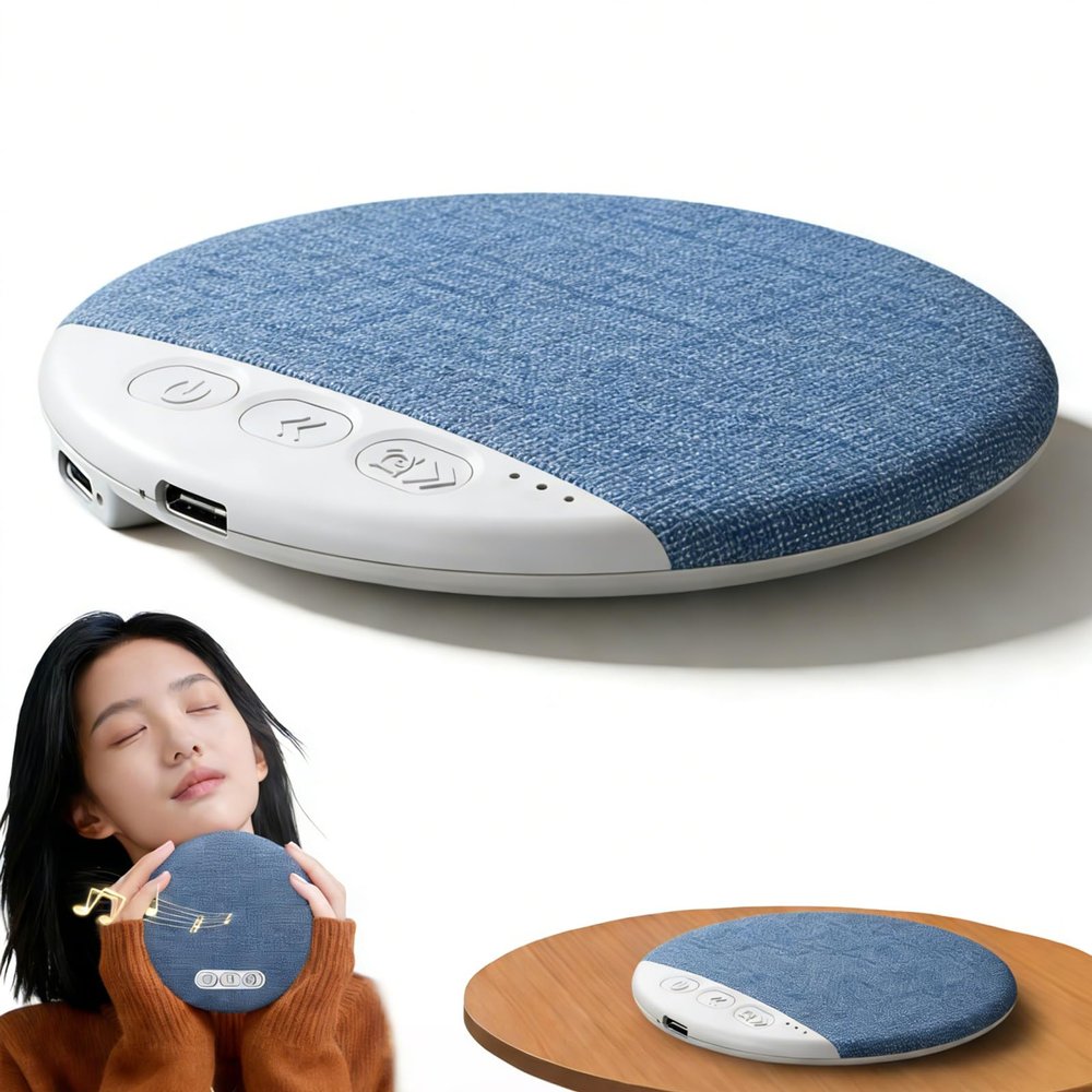 CBGYYWF 2026 New Sleep Pillow Speaker, Bluetooth Pillow Speaker with White Noise Timer Wireless Sleep Aid with Stereo Bass Private Sleep Headphones for Adult Kids (A)