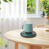 3 Gear Adjustable USB Mug Warmer, 8H Automatic Power-Off Cup Heater, Non Slip Portable for Water Milk Tea Coffee, Home Office Desk view 4
