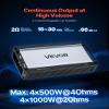 VEVOR 4 Channel Car Audio Amplifier 2 Ohm Stable Bridgeable Class D Full Range Amp Max Power 4 x 500W @ 4 Ohm / 4 x 1000W @ 2 Ohm for Car SUV Truck Off-Road view 2