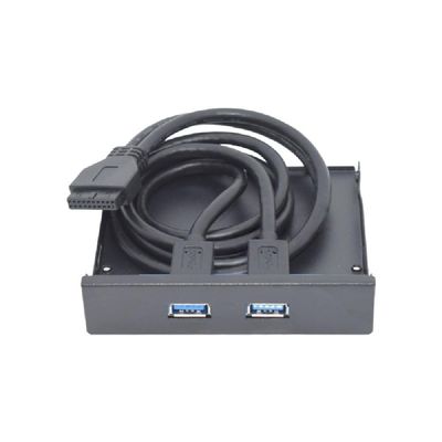 for 2-Port Expansion Bay USB 3.0 Front Panel hub Floppy 20-pin to USB 3.0 Adapter Cable Drive Slot USB 3.0 Expansion Card
