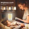Wake Up Light Sunrise Alarm Clock, Natural Wake-Up with 7 Color Mood Light, Nature Sounds, Touch Control, Snooze, 3 Brightness Levels, Portable for Bedroom, Travel view 3