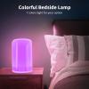 Wake Up Light Sunrise Alarm Clock, Natural Wake-Up with 7 Color Mood Light, Nature Sounds, Touch Control, Snooze, 3 Brightness Levels, Portable for Bedroom, Travel view 4