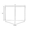 Ivory 25x36 feet 4-Way Stretch Spandex Tent Ceiling Drape with Pole Pockets Wedding Backdrop Curtain Draping Fabric for Parties and Venues Reception Event Decorations Supplies view 2