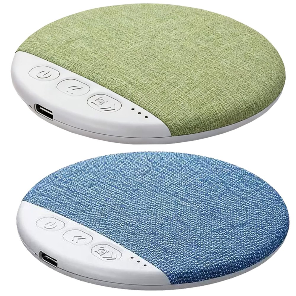 Bluetooth Sleep Pillow Speaker for Sleeping, Mini Bone Conduction Under Pillow Speaker with White Noise, Sleep Timer, Stereo Bass, Volume Control, Auto-Off for Side Sleepers (Mix-A)