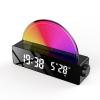 Sunrise Alarm Clock Wake Up Light with Dual Wake-Up Modes, Color Changing Ambient LED Bedside Lamp, Digital Display for Natural Sunrise Simulation and Sleep Aid(Black) view 1
