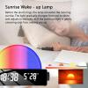 Sunrise Alarm Clock Wake Up Light with Dual Wake-Up Modes, Color Changing Ambient LED Bedside Lamp, Digital Display for Natural Sunrise Simulation and Sleep Aid(Black) view 2
