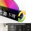 Sunrise Alarm Clock Wake Up Light with Dual Wake-Up Modes, Color Changing Ambient LED Bedside Lamp, Digital Display for Natural Sunrise Simulation and Sleep Aid(Black) view 4