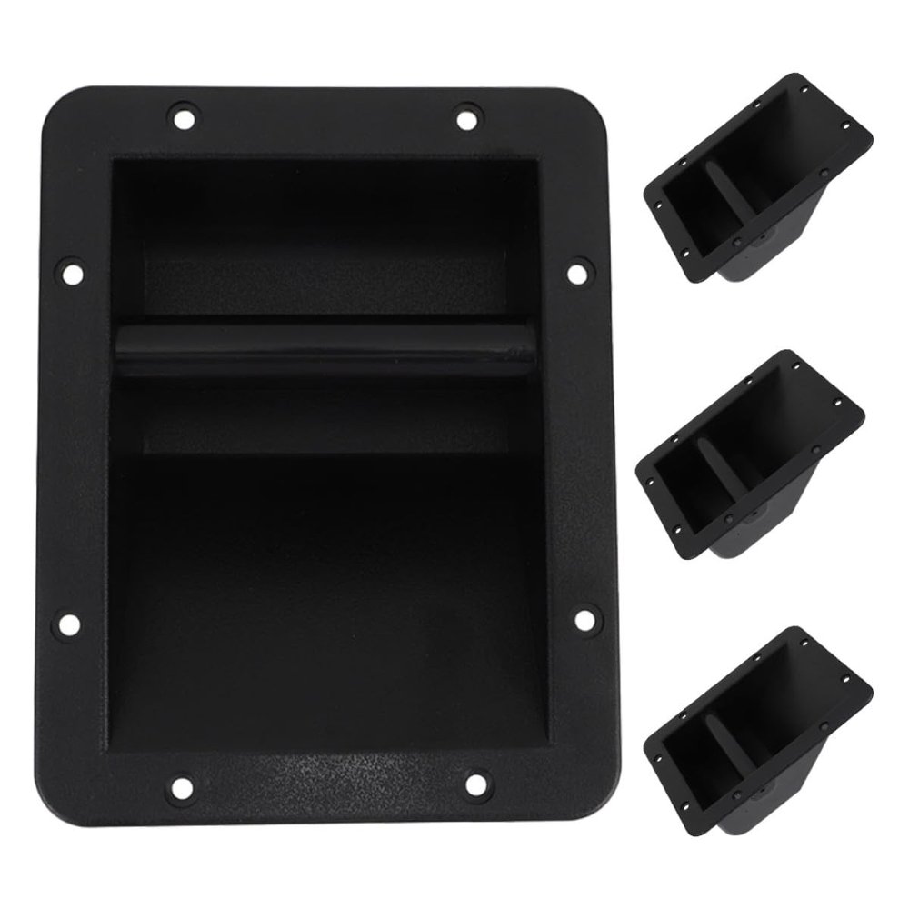 Toddmomy 4pcs Speaker Handle Replacement Plastic Side Cabinet Handles for Audio Equipment for Stage and Home Amplifier Speakers
