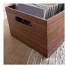 zhongxlla Record Holder, Multifunctional CD Record Box Wooden Albums Retro Storage Rack view 4