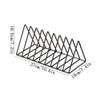 zhongxlla Record Holder, Multi-purpose Iron Tabletop Storage Shelf CD Record Books Rack view 2