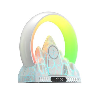 Wake Up Light Sunrise Alarm Clock with Wireless Charger, Smart APP Control, 16 Million Color Lighting & Natural Sounds for Bedroom Desk Decor
