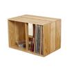 zhongxlla Record Holder, Vinyl Record Holder - Tabletop Storage Display Shelf Stackable Wooden LP Cabinet Stand view 1