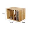 zhongxlla Record Holder, Vinyl Record Holder - Tabletop Storage Display Shelf Stackable Wooden LP Cabinet Stand view 2