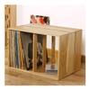 zhongxlla Record Holder, Vinyl Record Holder - Tabletop Storage Display Shelf Stackable Wooden LP Cabinet Stand view 4