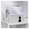 zhongxlla Record Holder, Tabletop Acrylic Open Vinyl Record Storage Rack Home Tilted Small Bookcase(White) view 4